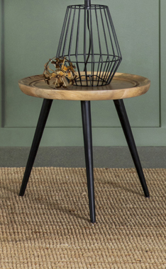 coaster-bedroom-Zoe-Round-End-Table-with-Trio-Legs-Natural-and-Black-hover