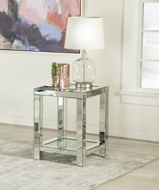 coaster-bedroom-Valentina-Square-End-Table-with-Glass-Top-Mirror-hover