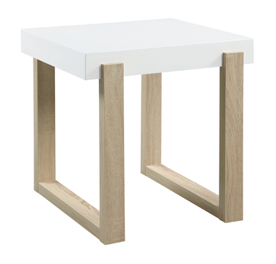 coaster-bedroom-Pala-Rectangular-End-Table-with-Sled-Base-White-High-Gloss-and-Natural