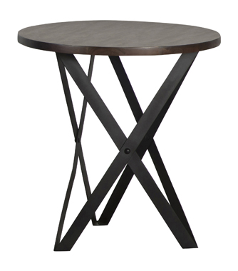 coaster-bedroom-Zack-Round-End-Table-Smokey-Grey-and-Black