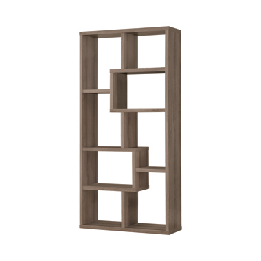 coaster-bookcases-display-room-storage-bedroom-Theo-10-shelf-Bookcase-Weathered-Grey