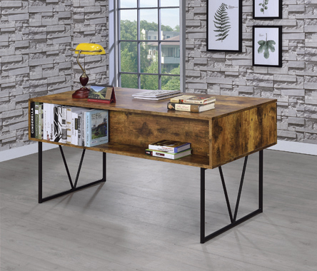 coaster-desks-home-office-Analiese-4-drawer-Writing-Desk-Antique-Nutmeg-hover