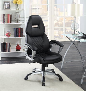 coaster-office-chairs-home-office-Bruce-Adjustable-Height-Office-Chair-Black-and-Silver-hover