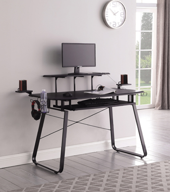 coaster-home-office-Alfie-Gaming-Desk-with-USB-Ports-Gunmetal-hover