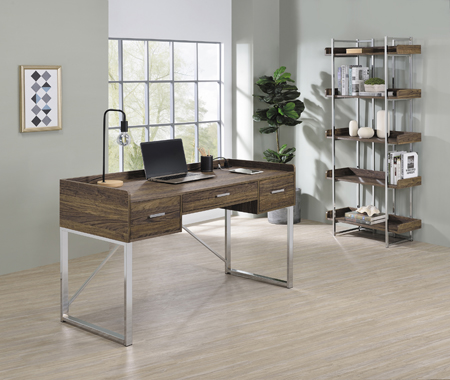 coaster-home-office-Angelica-3-drawer-Writing-Desk-Walnut-and-Chrome-hover