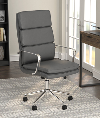coaster-office-chairs-home-office-Ximena-High-Back-Upholstered-Office-Chair-Grey-hover