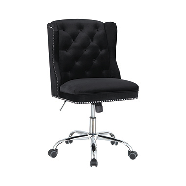 coaster-office-chairs-home-office-Julius-Upholstered-Tufted-Office-Chair-Black-and-Chrome