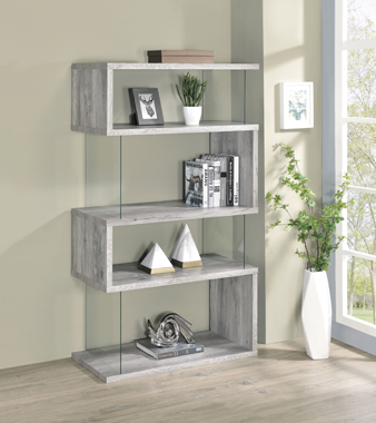 coaster-room-storage-bedroom-Emelle-4-shelf-Bookcase-with-Glass-Panels-hover