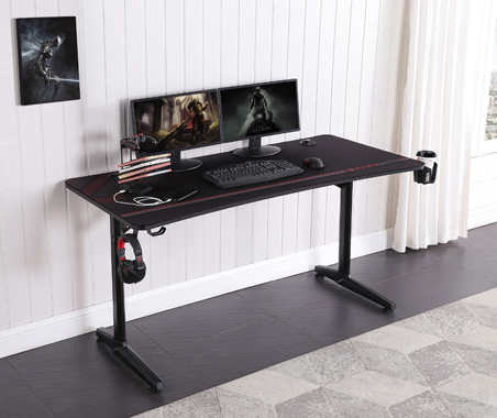 coaster-home-office-Tarnov-Rectangular-Metal-Gaming-Desk-with-USB-Ports-Black-hover