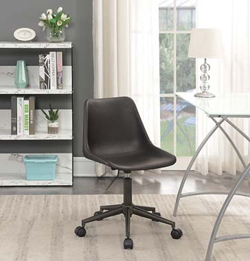 coaster-office-chairs-home-office-Carnell-Adjustable-Height-Office-Chair-with-Casters-Brown-and-Rustic-Taupe-hover