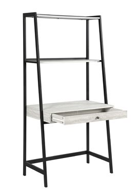 coaster-living-room-Pinckard-3-piece-Ladder-Desk-Set-Grey-Stone-and-Black