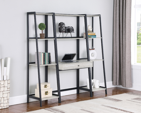 coaster-living-room-Pinckard-3-piece-Ladder-Desk-Set-Grey-Stone-and-Black-hover