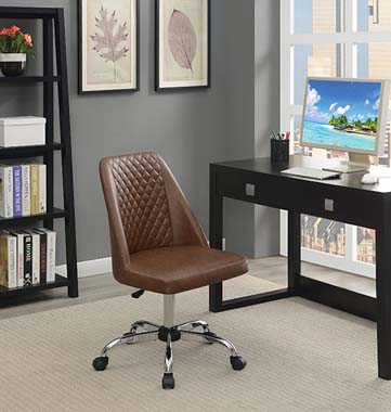 coaster-office-chairs-home-office-Althea-Upholstered-Tufted-Back-Office-Chair-Brown-and-Chrome-hover