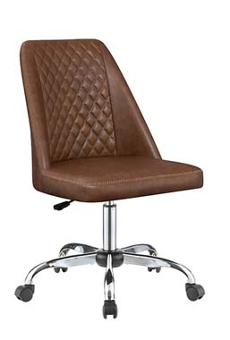 coaster-office-chairs-home-office-Althea-Upholstered-Tufted-Back-Office-Chair-Brown-and-Chrome