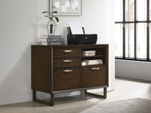 coaster-home-office-Marshall-4-drawer-File-Cabinet-Dark-Walnut-and-Gunmetal