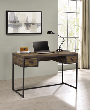 coaster-home-office-Millbrook-2-drawer-Writing-Desk-Rustic-Oak-Herringbone-and-Gunmetal-hover