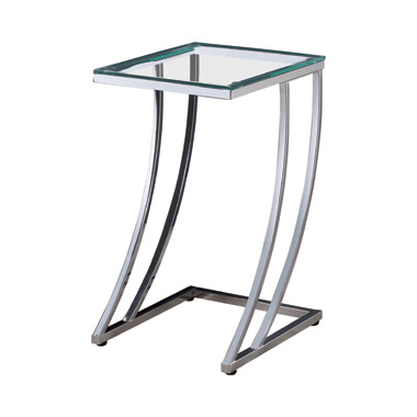 coaster-living-room-Cayden-Rectangular-Top-Accent-Table-Chrome-and-Clear