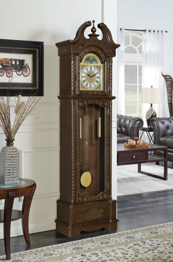 coaster-grandfather-clocks-accents-Cedric-Grandfather-Clock-with-Chime-Golden-Brown-hover