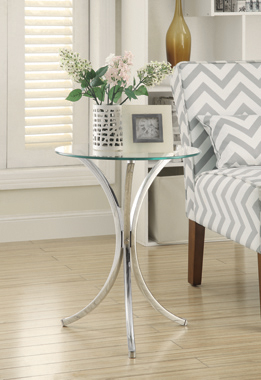 coaster-living-room-Eloise-Round-Accent-Table-with-Curved-Legs-Chrome-hover