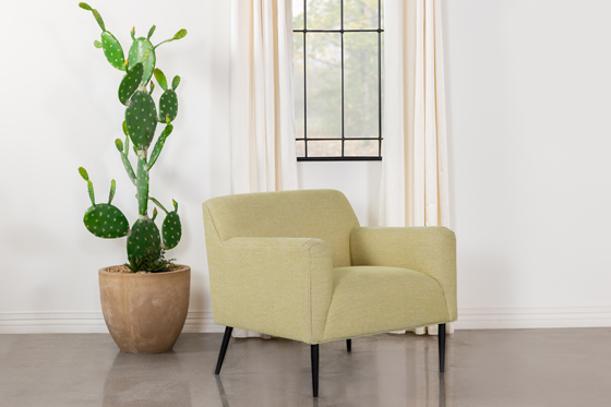 coaster-accent-chairs-bedroom-Darlene-Upholstered-Track-Arms-Accent-Chair-Lemon-hover
