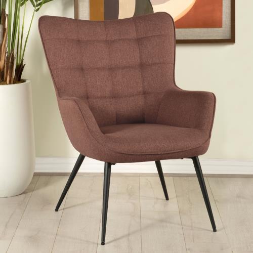 coaster-bedroom-Isla-Upholstered-Flared-Arms-Accent-Chair-with-Grid-Tufted