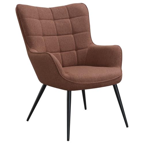 coaster-bedroom-Isla-Upholstered-Flared-Arms-Accent-Chair-with-Grid-Tufted-hover