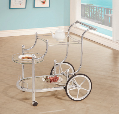 coaster-kitchen-islands-carts-kitchen-dining-Sarandon-3-tier-Serving-Cart-Chrome-and-Clear-hover