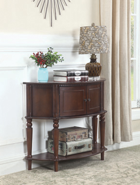 coaster-living-room-Brenda-Console-Table-with-Curved-Front-Brown-hover