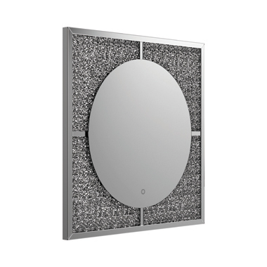 coaster-wall-mirrors-mirrors-bedroom-Theresa-LED-Wall-Mirror-Silver-and-Black