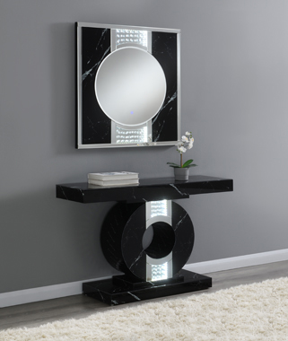 coaster-bedroom-Carter-Square-LED-Wall-Mirror-Silver-and-Black-hover