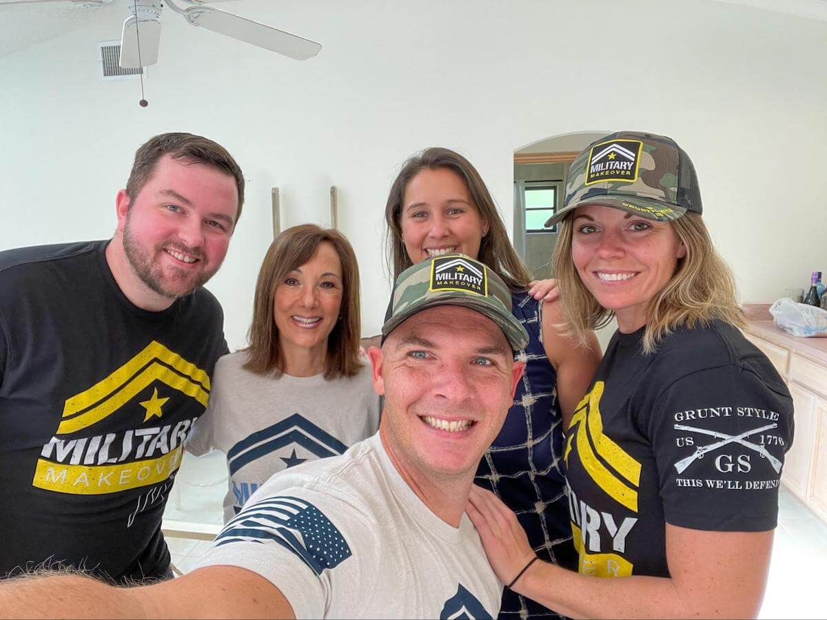 Military Makeover - Ziegler Family selfie
